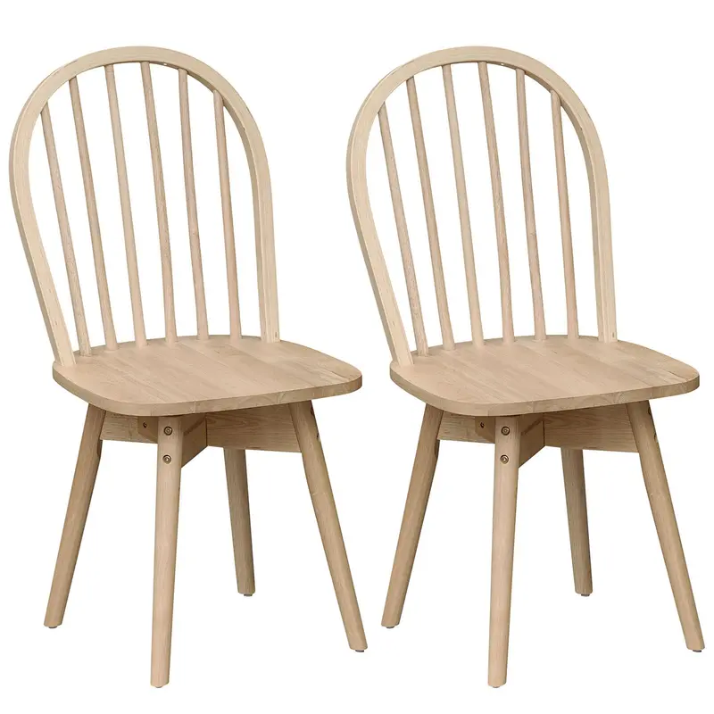 Farmhouse Windsor Dining Chairs – Swivel Seat Design With Classic Spindle Detailing 1