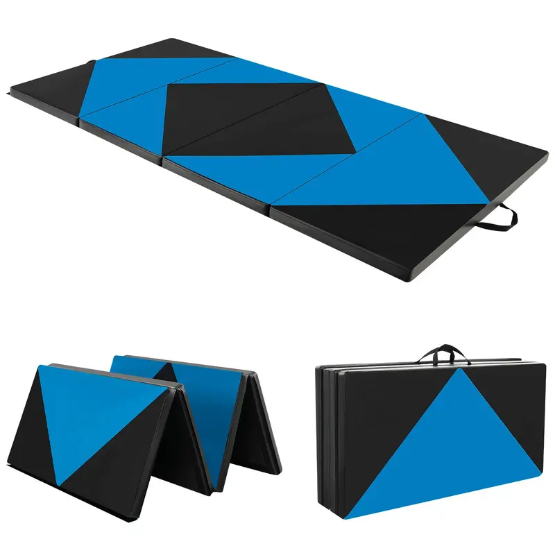 Foldable 4' X 8' Gymnastics Mat – Tear-Resistant Training Panel 1
