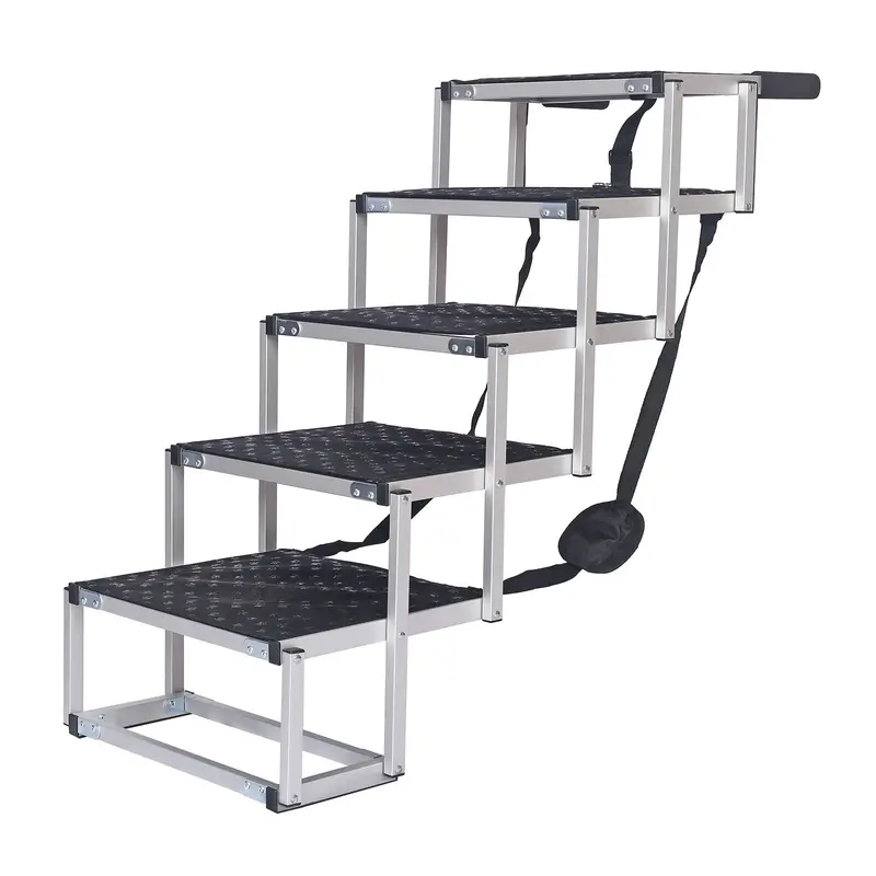 Foldable 6-Step Pet Stairs – Supportive Boarding Aid For Dogs Up To 68 Kg 1