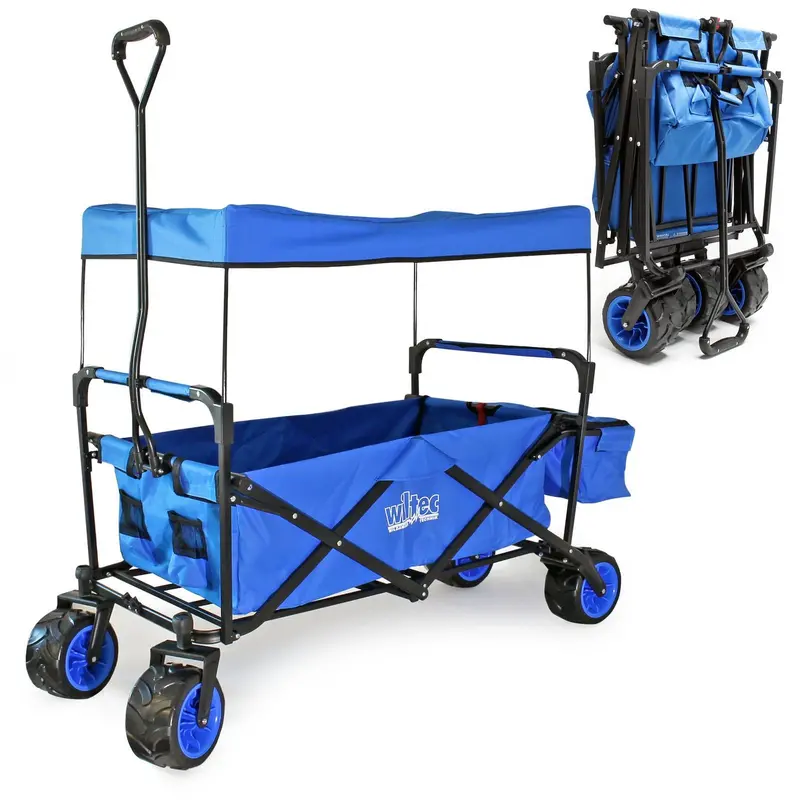 Foldable Canopy Handcart – Family-Friendly Cart For Shopping And Outings 1