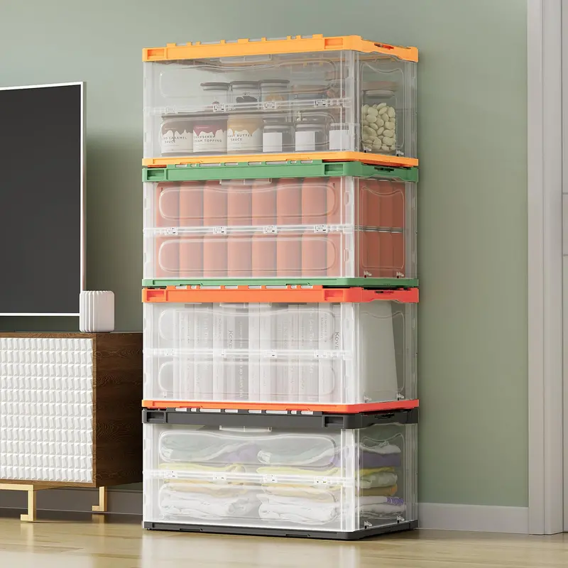 Foldable Modular Organizer Cube Set – Double-Door Storage Units For Closets Or Home Offices (4-Pack) 2