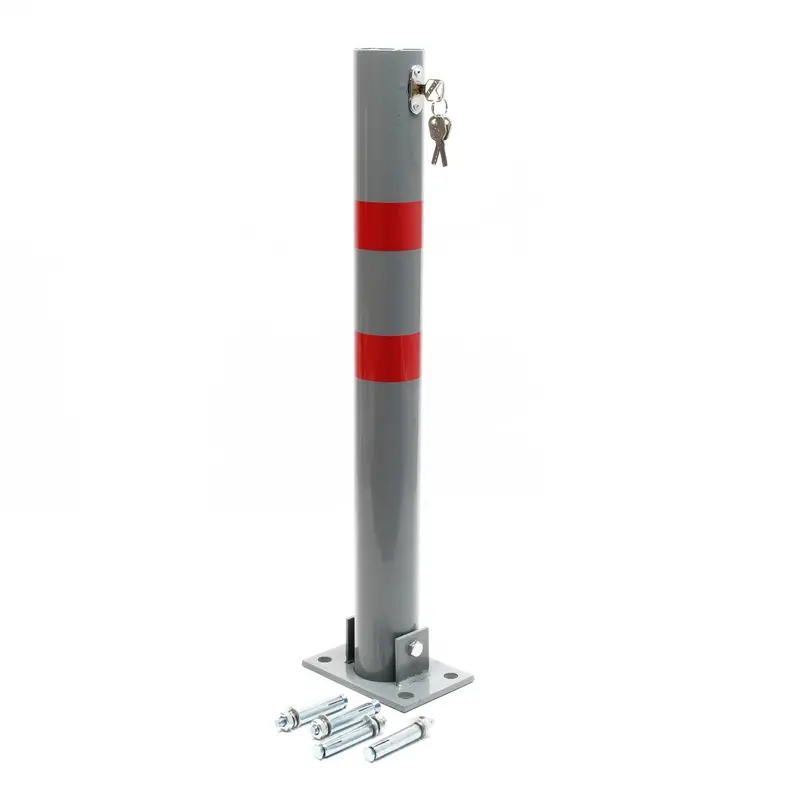 Foldable Parking Bollard – Lockable Round Barrier For Temporary Vehicle Access Control 1