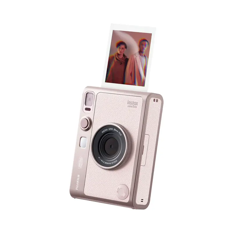 Fujifilm Instax Mini Evo Hybrid Instant Camera – Gentle Rose 1