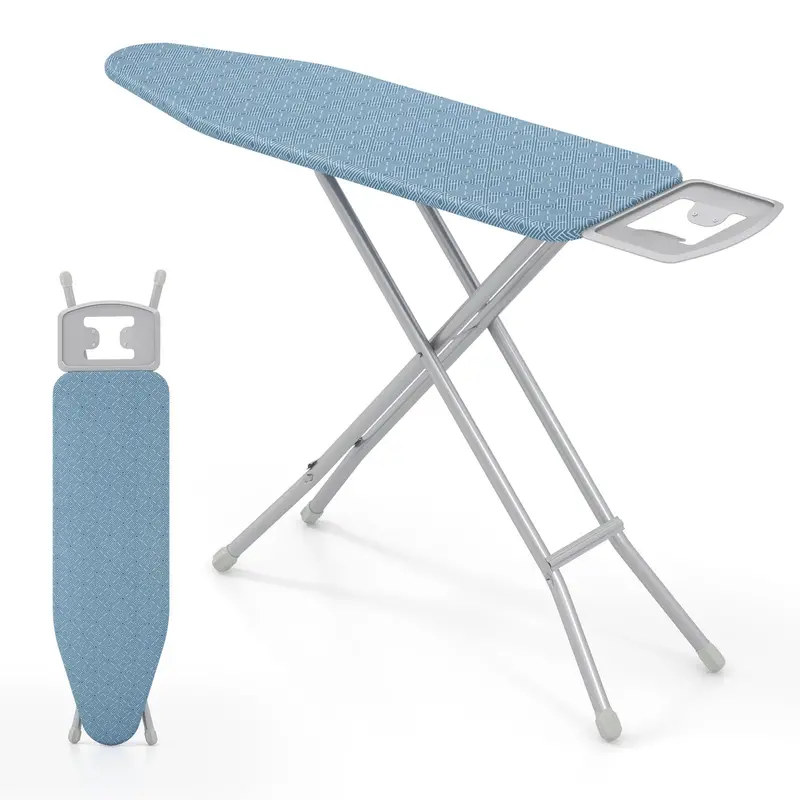 Full-Size Adjustable Ironing Table – 57" X 15" Steel Board With 7-Height Settings & Thermal Cover 1