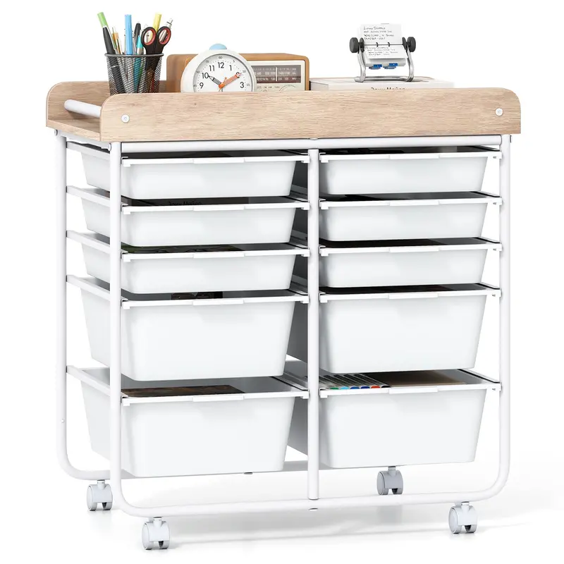 Giantex 10-Drawer Rolling Utility Cart – Mobile Storage Solution 1