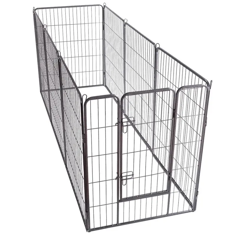 Giantex 16-Panel Heavy-Gauge Outdoor Dog Playpen With Secure Door (48" H) 1