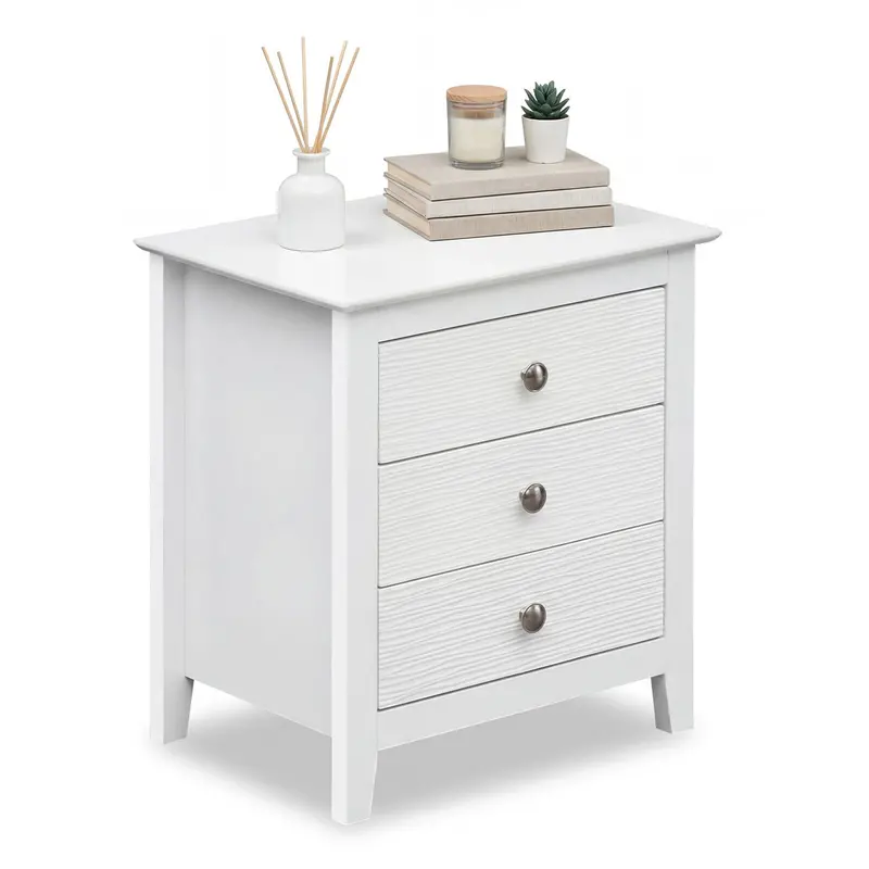 Giantex 3-Drawer Nightstand – Compact 22-Inch Sofa-Side Or Bedroom End Table (Sold Individually Or In Pairs) 1