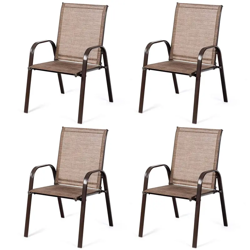 Giantex 4-Piece Patio Chair Set For Outdoor Seating Areas 3