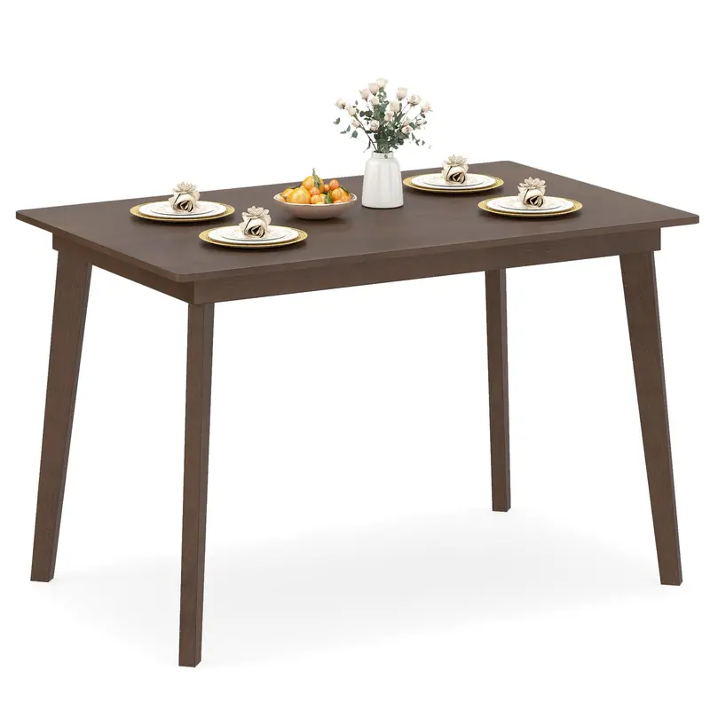 Giantex 48-Inch Rectangular Dining Table – Wooden Kitchen Table For Four 1