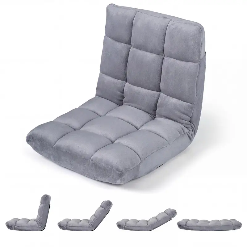 Giantex Adjustable Floor Lounge Chair – 14-Position Reclining Design 1