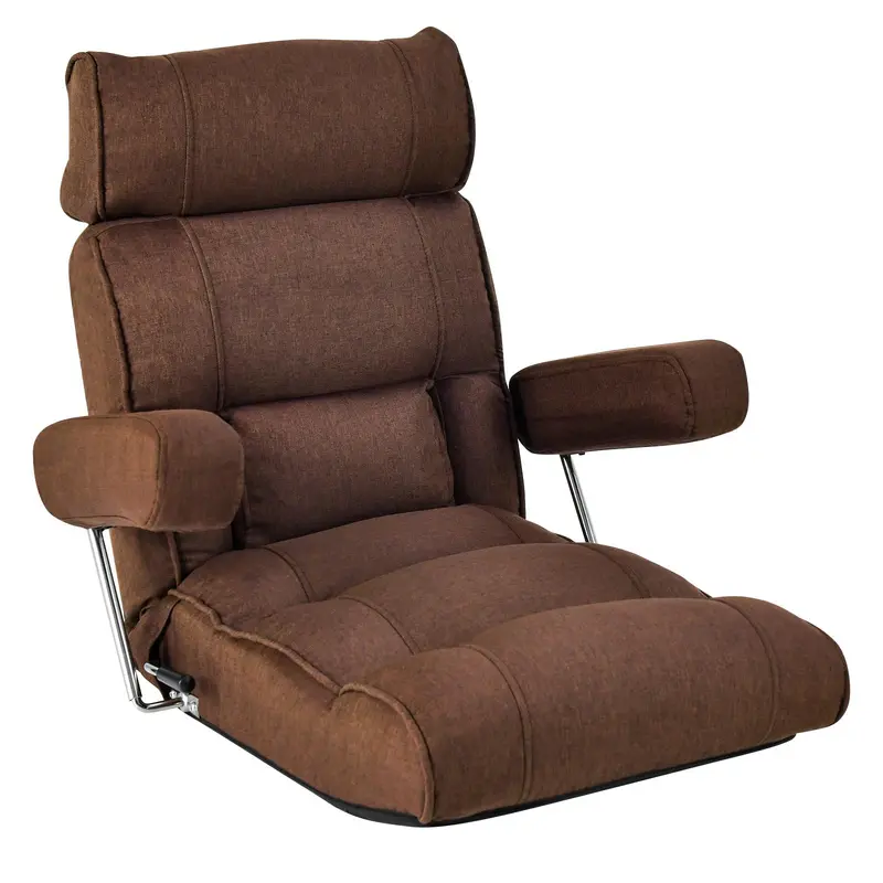 Giantex Adjustable Floor Sofa Chair – Foldable Lazy Lounge With Infinite Backrest Positions 1