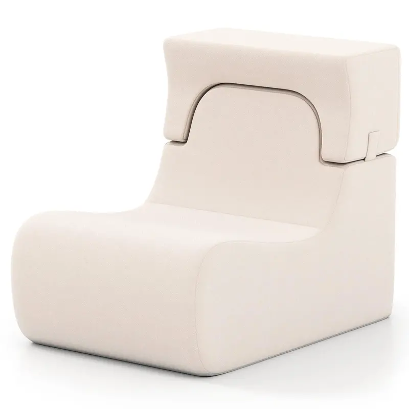 Giantex Adult Floor Lounge Chair – Detachable Headrest Lazy Sofa 1