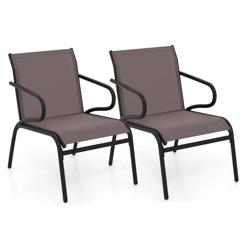 Giantex All-Weather Outdoor Patio Chair Set (2, 4, Or 6 Units) 1