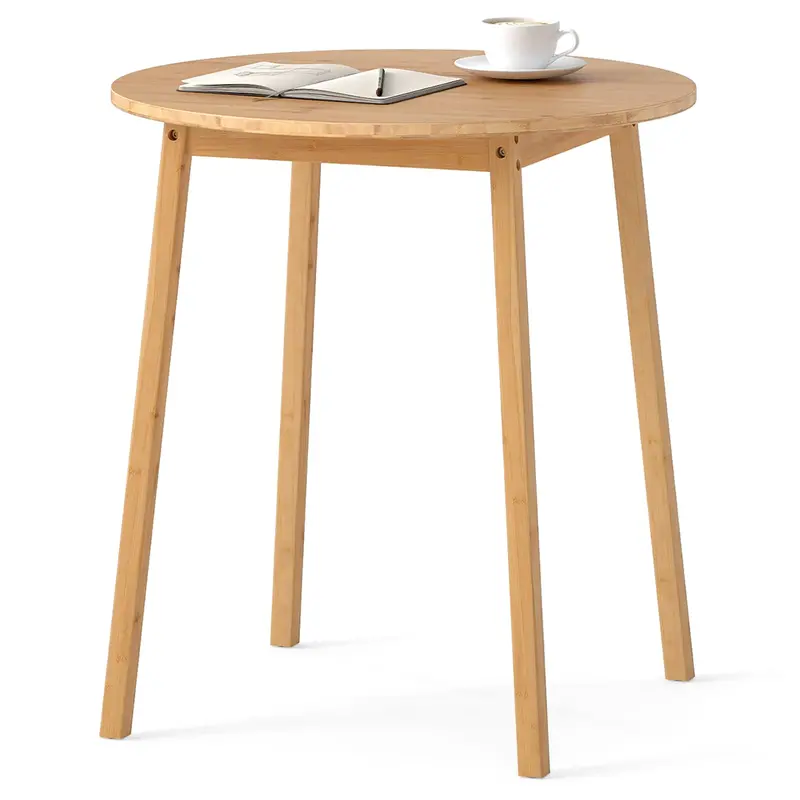 Giantex Compact Bamboo Dining Table For 2–4 People 1