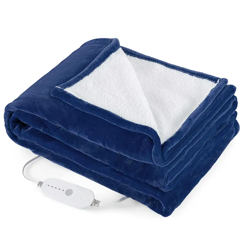 Giantex Electric Heated Throw Blanket With Multiple Heat Settings 1