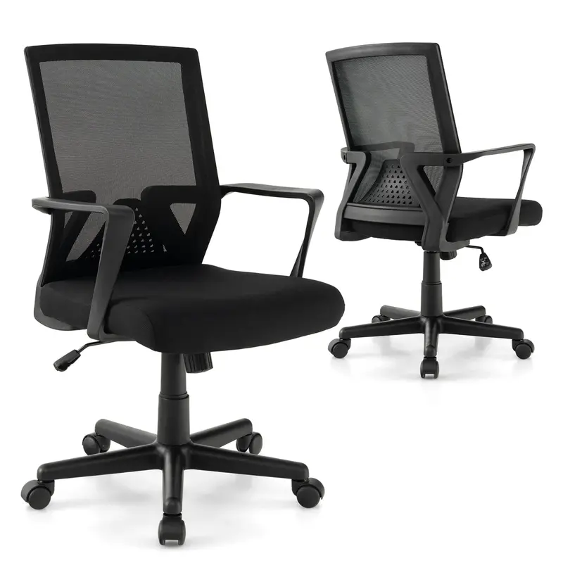 Giantex Ergonomic Mesh Office Chair – Lumbar Support, Armrests & Casters 1