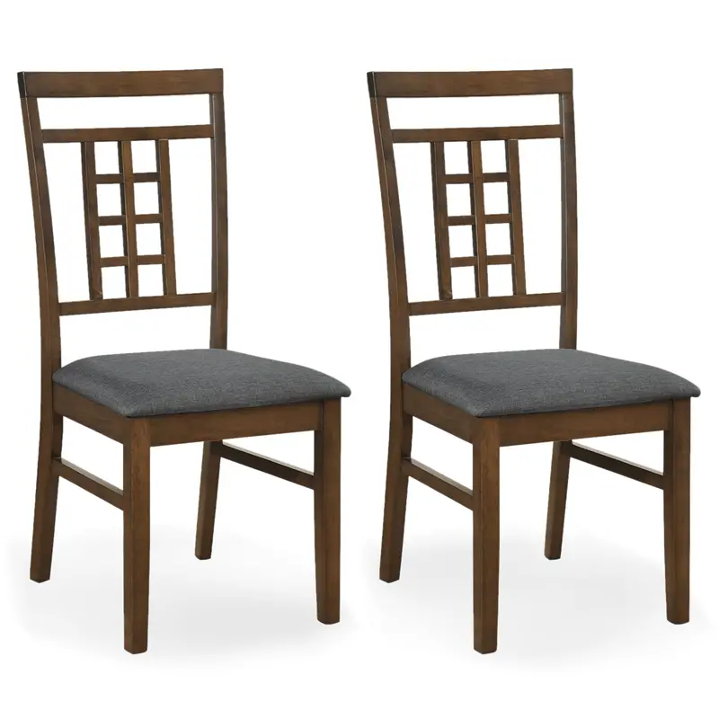 Giantex Farmhouse Dining Chairs – Upholstered Cushioned Seat With Lattice Back Design 1