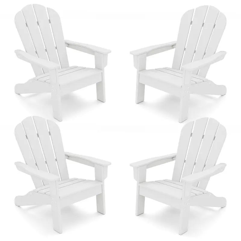 Giantex Hdpe Kids Adirondack Chair – Weather-Resistant Toddler Lounge Seat With Ergonomic Support 1