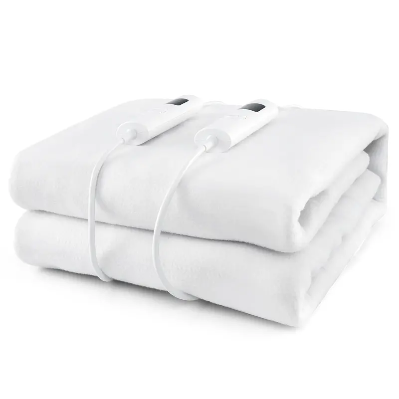 Giantex Heated Mattress Pad With Dual-Zone Temperature Control – Machine-Washable Bed Warmer 1
