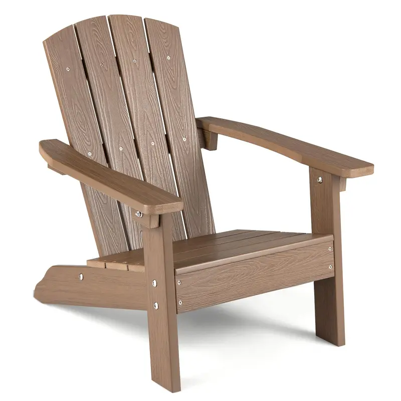 Giantex Kids’ Adirondack Chair – Weather-Resistant Hips Plastic Outdoor Seat For Children 1