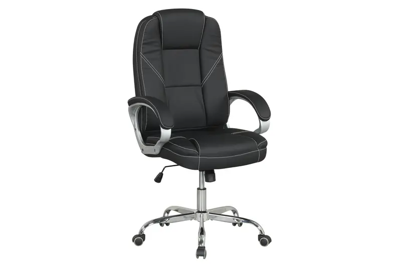 Giantex Leather Executive Office Chair – Padded Armrests & Rocking Mechanism 1