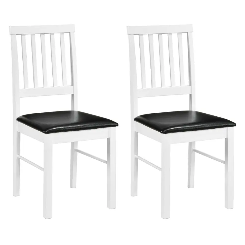 Giantex Mid-Century Dining Chairs – Sleek Hollow-Back Design In Modern Upholstered Finish 1