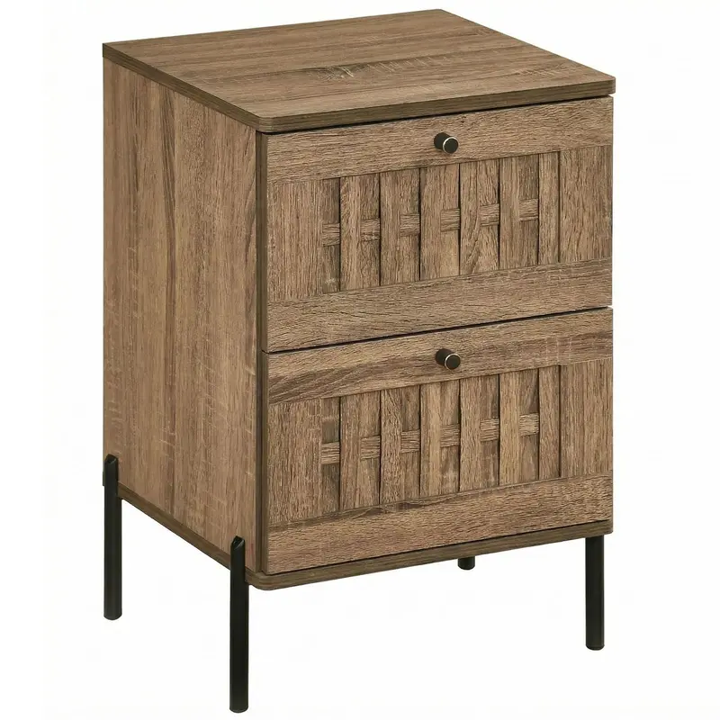 Giantex Mid-Century Modern Nightstand Set – 1 Or 2 Piece Bedside Table Collection 1