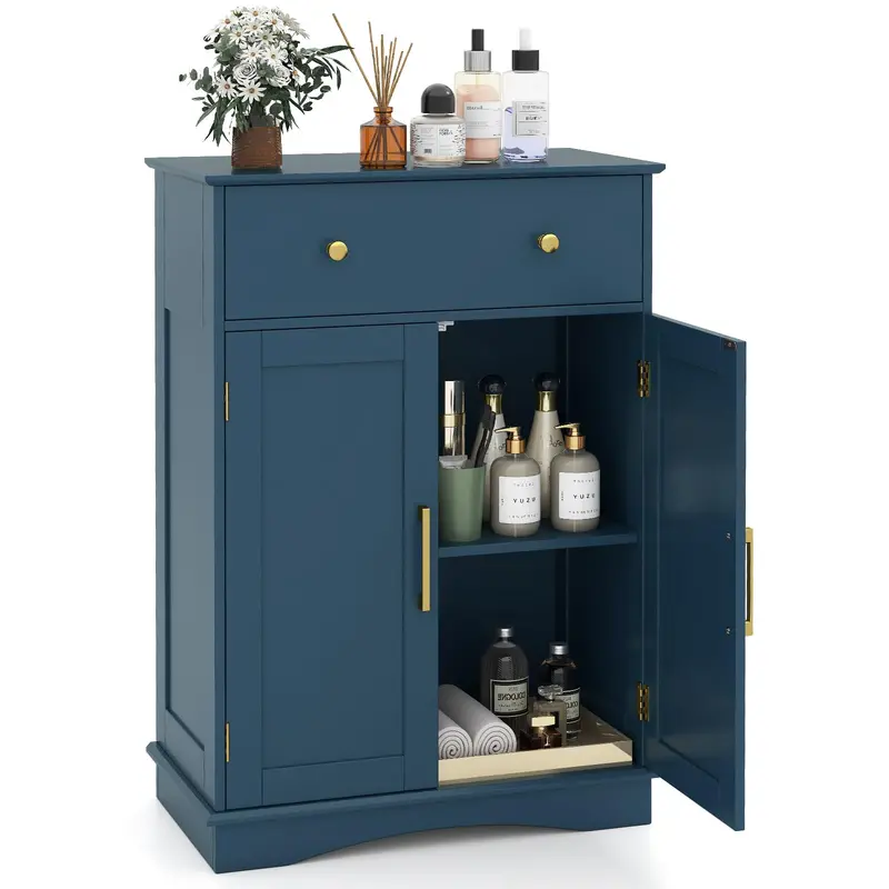 Giantex Modern Buffet Cabinet With Mix Of Drawers, Doors, And Adjustable Interior Shelf 1