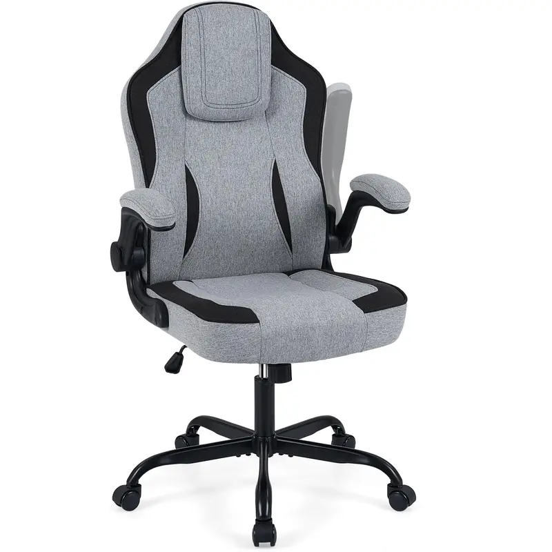 Giantex Office Chair With Flip-Up Armrests And Ergonomic Design 1