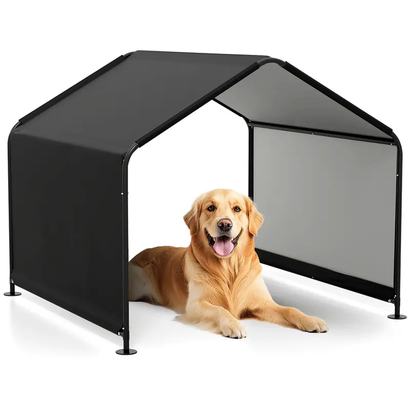 Giantex Outdoor Dog Shade Canopy – 4'X4'X3.5' Waterproof Pet Tent With Pu-Coated Fabric 1
