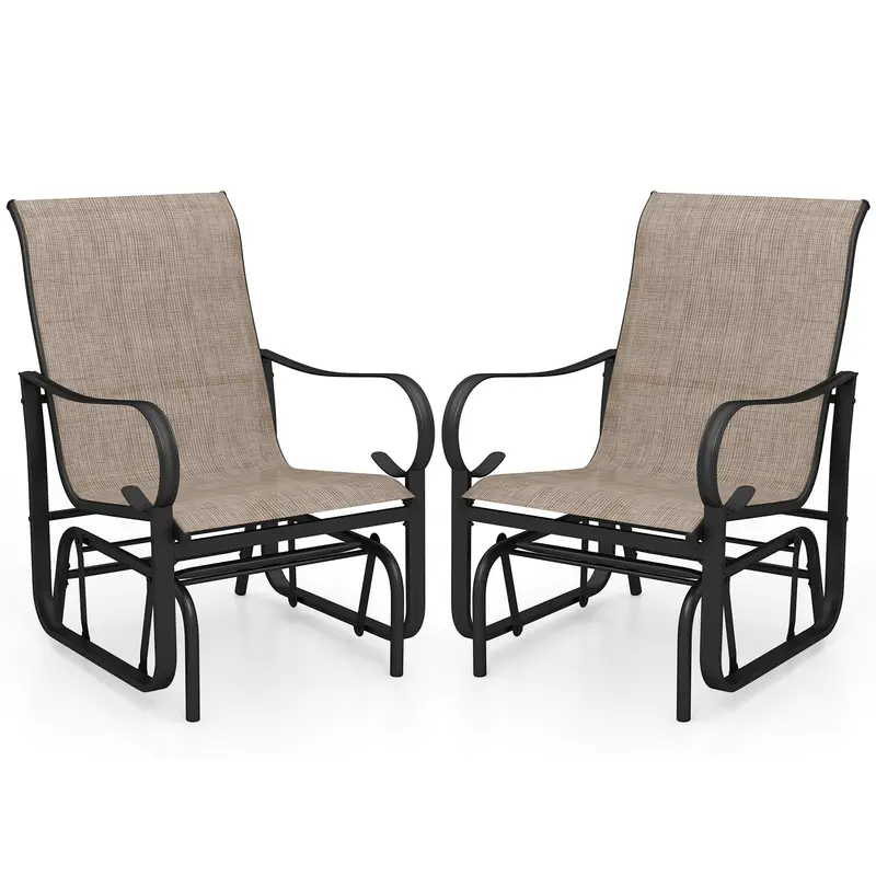 Giantex Outdoor Glider Set – Garden And Backyard Seating Ensemble 1