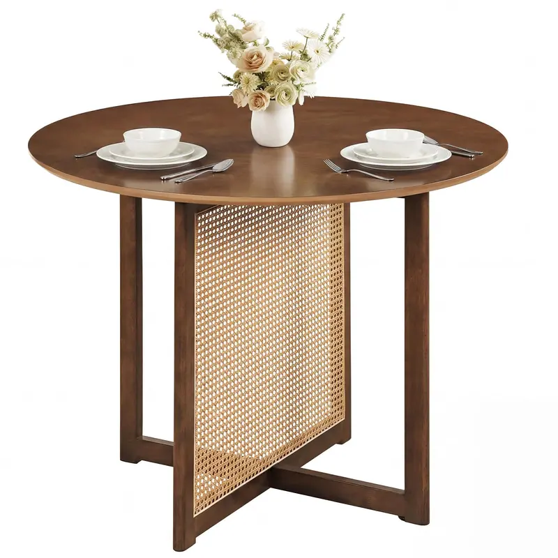 Giantex Round Dinette Table – 37.5-Inch Compact Dining Surface For Small Spaces 1