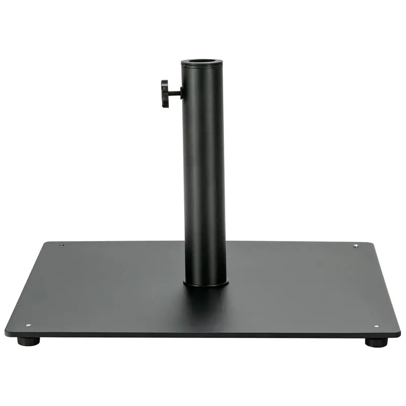 Giantex Square Steel Umbrella Stand — Dual-Size (20"/25") Heavy-Duty Market Umbrella Support 1