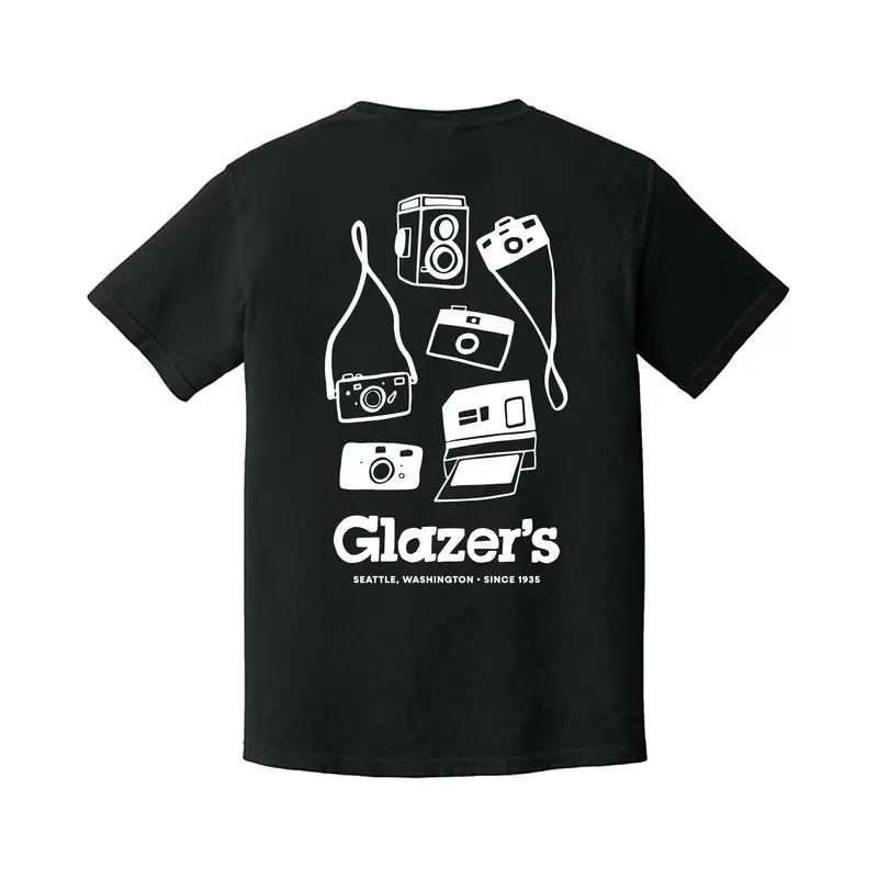 Glazer’S Camera Collage T-Shirt – Black, Size 2Xl 1