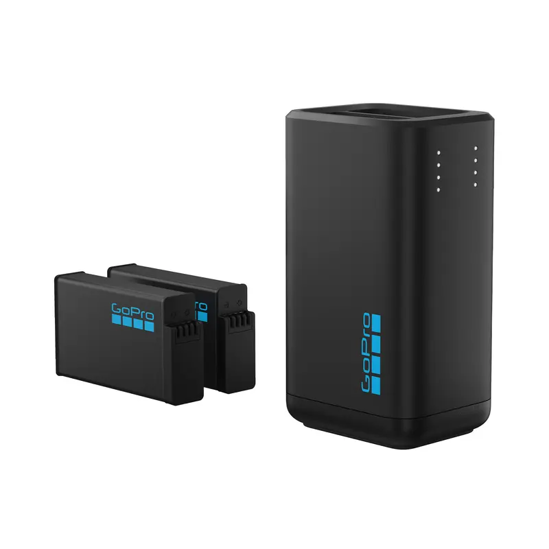 Gopro Dual Charger With Two Enduro Batteries For Max2 Camera 1