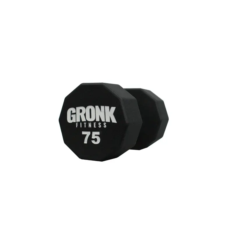 Gronk 10-Sided Urethane Dumbbell – 75 Lbs – Limited Quantity 1
