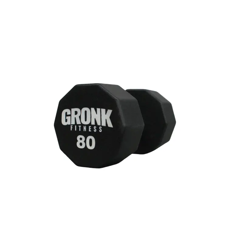 Gronk 10-Sided Urethane Dumbbell – 80 Lb, Premium Finish, Final Stock 1
