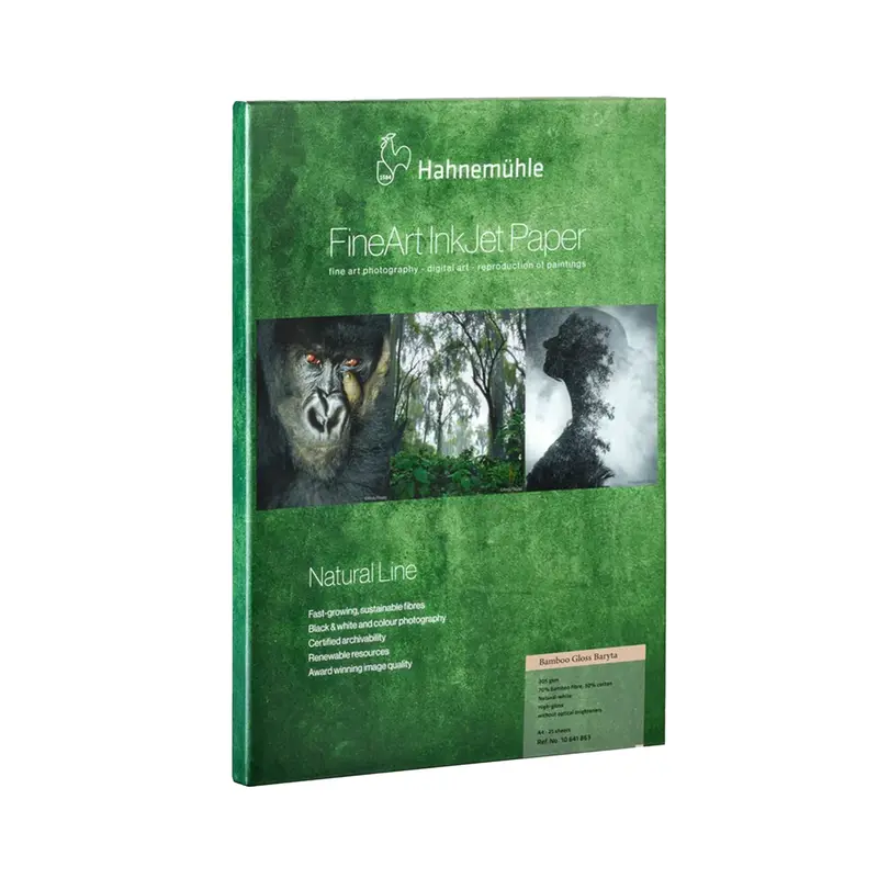 Hahnemühle Bamboo Natural Line Gloss Baryta Fine Art Inkjet Paper – 305 Gsm, 11" × 17", Pack Of 25 Sheets 1