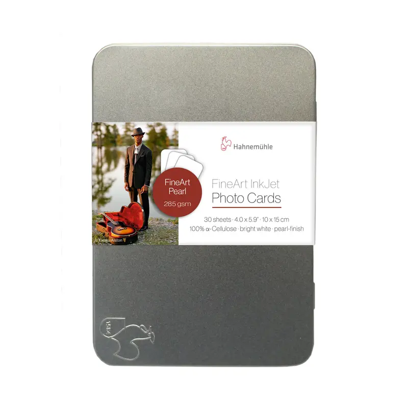 Hahnemühle Fineart Pearl Photo Cards – 4×6 Inch, 30-Pack In Collector’S Tin (285 Gsm) 1