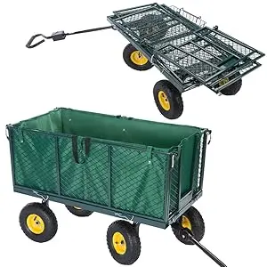 Heavy-Duty Handcart With Detachable Tarpaulin – 544 Kg Load Capacity 1