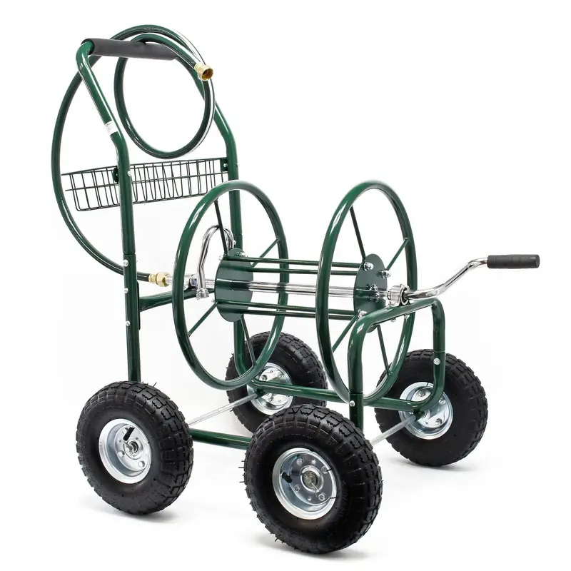 Heavy-Duty Hose Reel Cart – Supports 16 Mm (5/8") And 19 Mm (3/4") Hoses 1