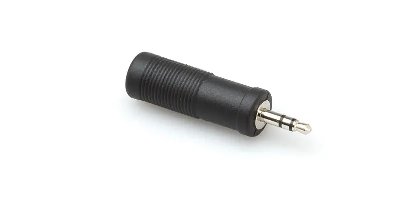 Hosa 1/4" Trs To 3.5Mm Trs Stereo Audio Adapter Cable 1