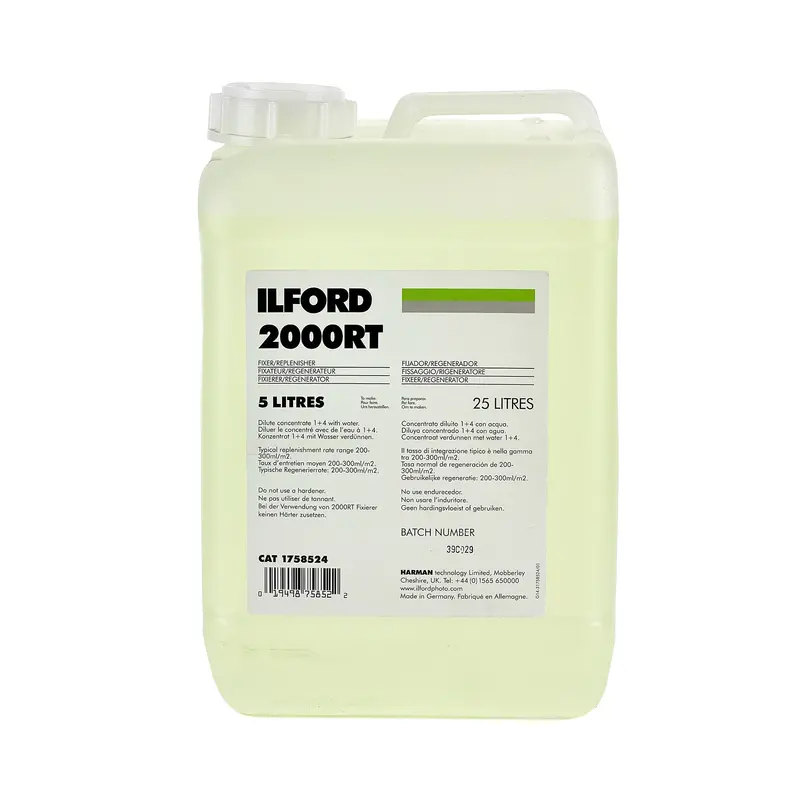 Ilford 2000 Rt Fixer & Replenisher Concentrate – 5L For B&W Fiber-Based Paper 1