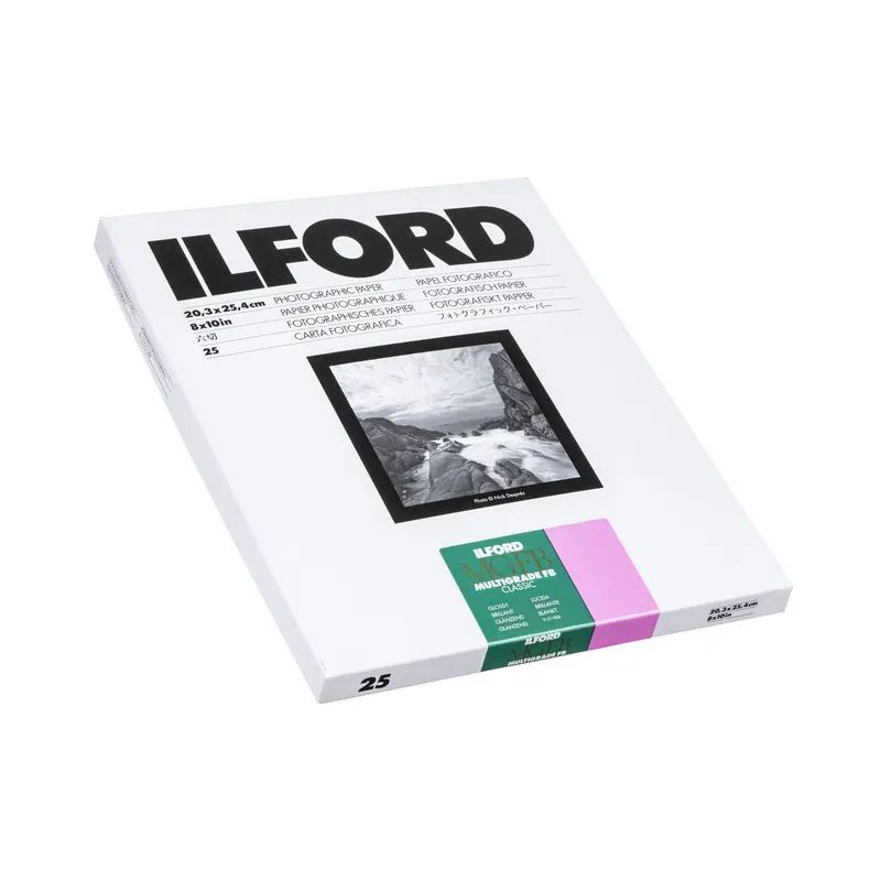 Ilford Multigrade Fb Classic Glossy Photo Paper – 8×10", 25-Sheet Pack 1