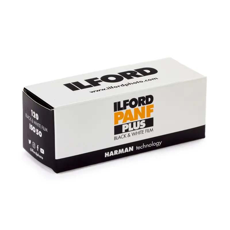 Ilford Pan F Plus 50 Black & White 120 Roll Film – Single Roll 1