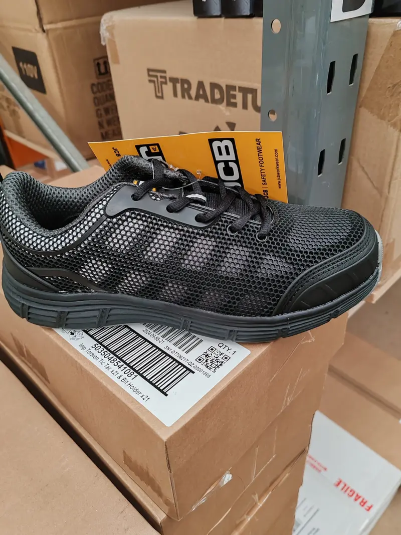 Jcb Cagelow Black Safety Trainer Shoes – Lightweight, Slip-Resistant Footwear 1