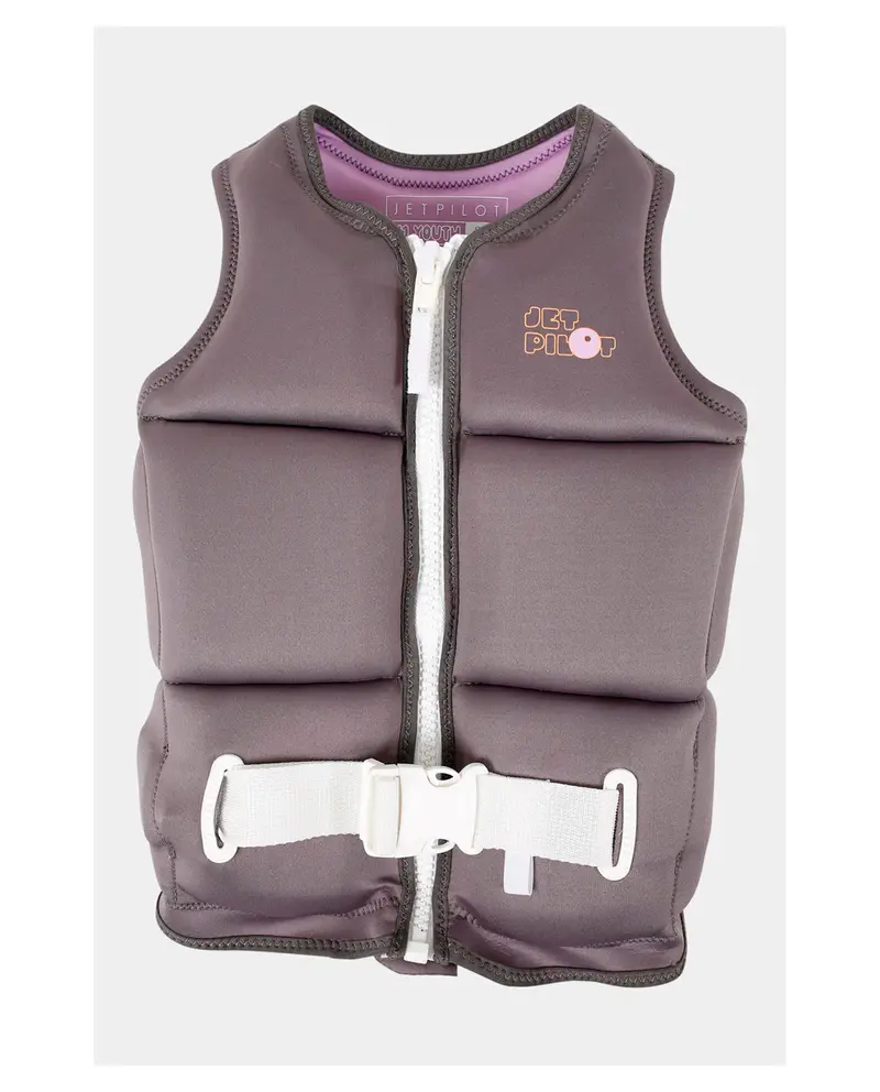 Jetpilot Freeride Youth Life Jacket – Charcoal Girls’ Personal Flotation Device 1