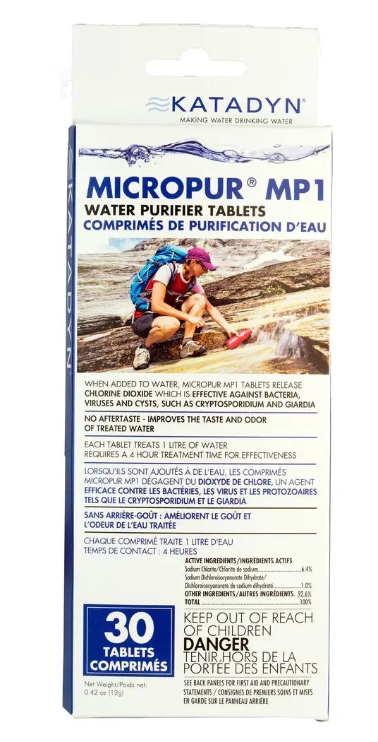 Katadyn Micropur Mp1 Water Purification Tablets – 30-Pack 1