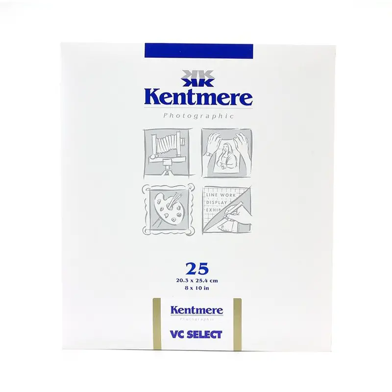 Kentmere Vc Select Resin-Coated Fine Luster Photo Paper – 8×10", 25 Sheets 1