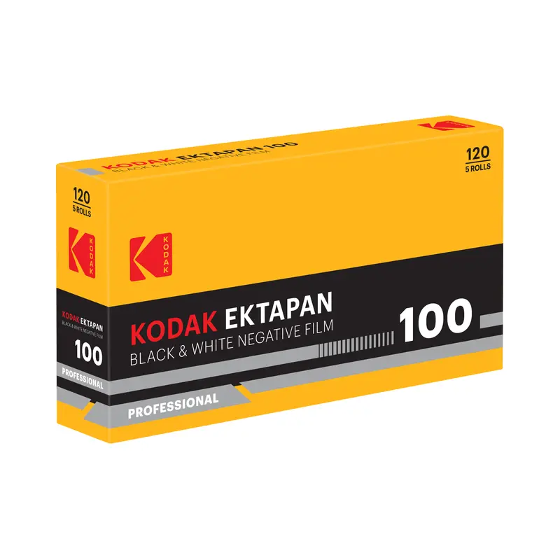 Kodak Ektapan 100 B&W Medium Format Film – 120 Roll, 5-Roll Bundle 1